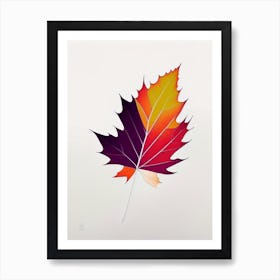 Maple Leaf Abstract 2 Art Print