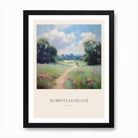 Hampstead Heath London United Kingdom 3 Vintage Cezanne Inspired Poster Art Print