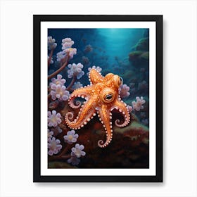 Star Sucker Pygmy Octopus 3 Art Print