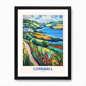 Cornwall England 3 Uk Travel Poster Art Print