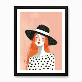 Polka Dot Girl 11 Art Print