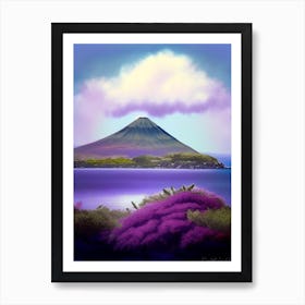 Pico Island Portugal Soft Colours Tropical Destination Art Print