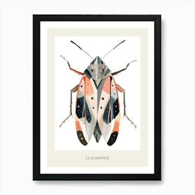 Colourful Insect Illustration Leafhopper 7 Poster Art Print