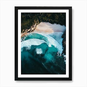 Aerial View Of A Beach 97 Art Print