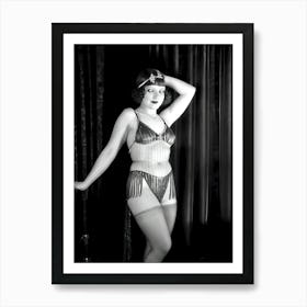 1920's Burlesque Dancer ~Reimagined 85 Art Print