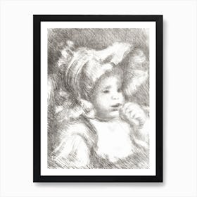 Child With A Biscuit, Pierre Auguste Renoir Art Print