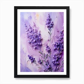 Lavender Painting 3 Art Print