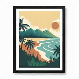 Hawaiian Beach 1 Art Print