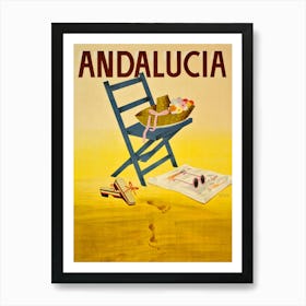 Sand Beach In Andalusia Art Print