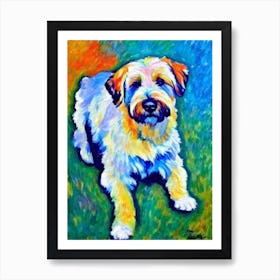 Briard 2 Fauvist Style Dog Art Print