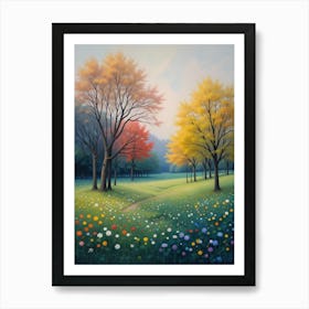 Autumn In The Park 1 Art Print