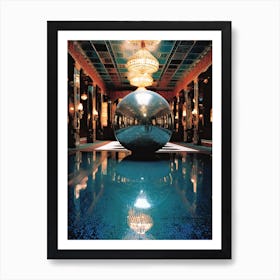 Fantasy Room And A Disco Ball 0 Art Print