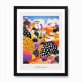 Poster Of Civitavecchia, Italy, Illustration In The Style Of Pop Art 4 Art Print