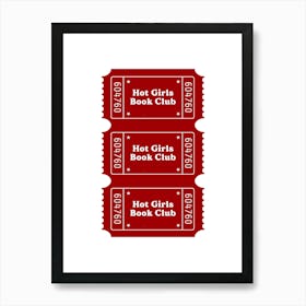 Hot Girls Book Club Poster Art Print