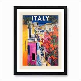 Bari Italy 4 Fauvist Painting  Travel Poster Art Print