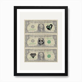 One Dollar Art Print