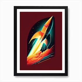 Plasma Vintage Sketch Space Art Print