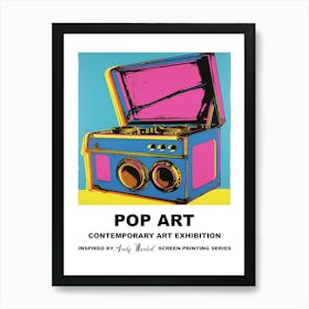 Poster Music Box Pop Art 1 Art Print