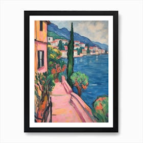 Lake Como Italy 2 Fauvist Painting Art Print