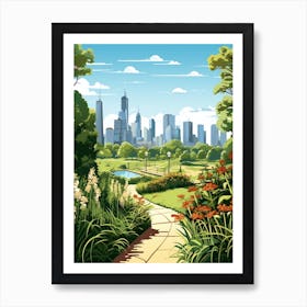 Royal Botanic Garden Melbourne Australia 1 Illustration  Art Print