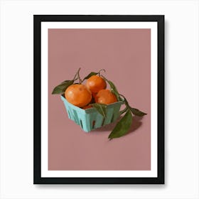 Tangerines In A Basket Póster