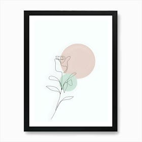 Single Rose Art Print