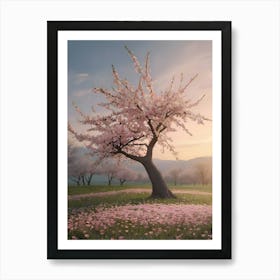 Cherry Blossom Tree Art Print