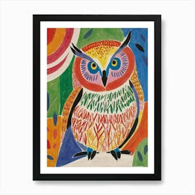 Owl Style Henri Matisse 2 Art Print