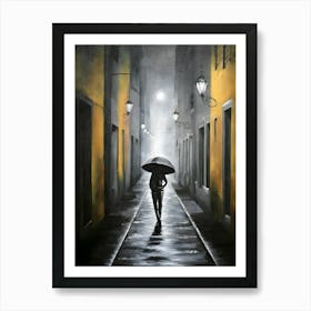 Rainy Night 1 Art Print