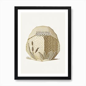 Pollen Beehive 3 William Morris Style Art Print