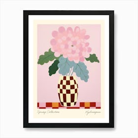 Spring Collection Hydrangeas Flower Vase 2 Art Print