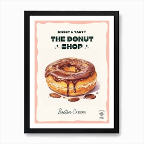 Boston Cream Donut The Donut Shop 0 Art Print