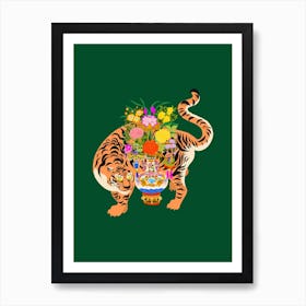 Good Luck Tiger Art Print