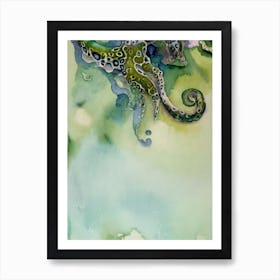 Blue Ringed Octopus Storybook Watercolour Art Print