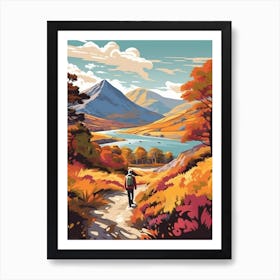 The West Highland Way Scotland 1 Vintage Travel Illustration Art Print