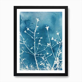 Blue Sparkle Art Print