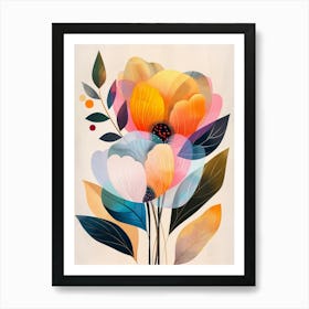 Abstract Floral Painting Art Print