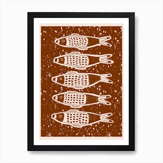 Icelandic Fish Clay Art Print
