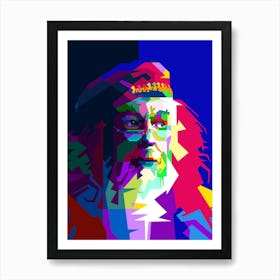 Albus Dumbledore Character Fiction Harry Potter Movies Pop Art WPAP Art Print