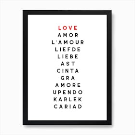 Love Language Art Print