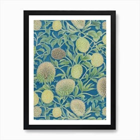 Durian Vintage Botanical Fruit Art Print