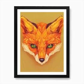 Abstract Fox 3 Art Print