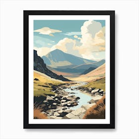 Snowdonia National Park Wales 1 Hiking Trail Landscape Art Print