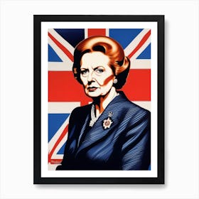 Margaret Thatcher Art Print