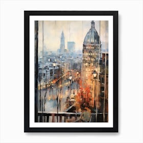 Winter Cityscape London United Kingdom 13 Art Print