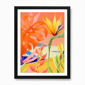 Abstract Art Tropical Garden 21 Art Print