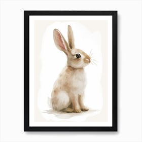 Dutch Rabbit Kids Illustration 4 Art Print