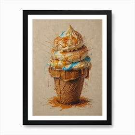 Ice Cream Cone 85 Art Print