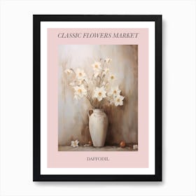 Classic Flowers Market  Daffodil Floral Poster 1 Art Print