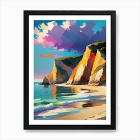 Cliffs By The Sea Art Print